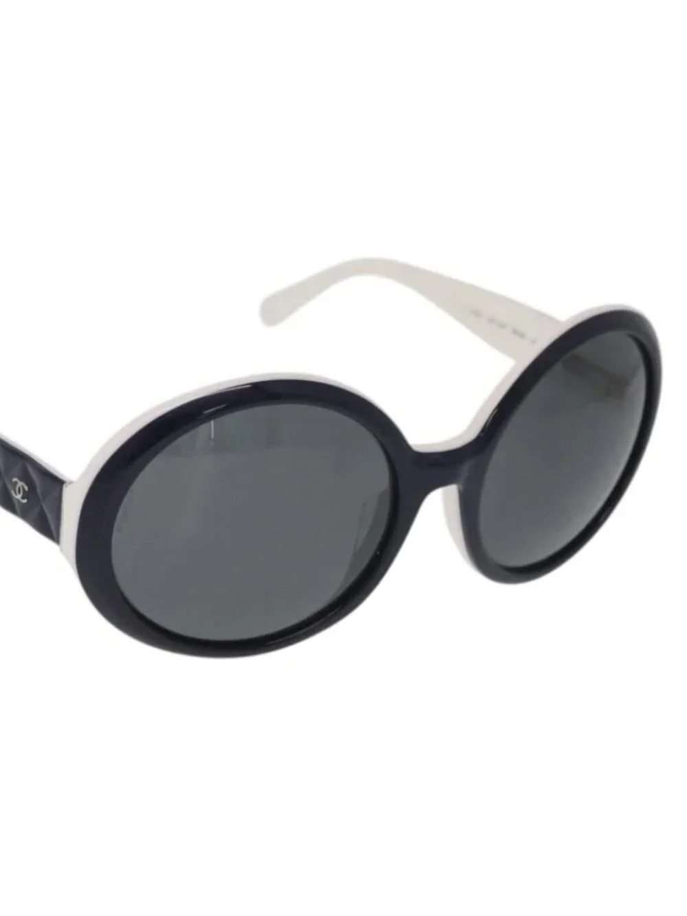 CHANEL Sunglasses plastic Purple CC Auth ka3691A